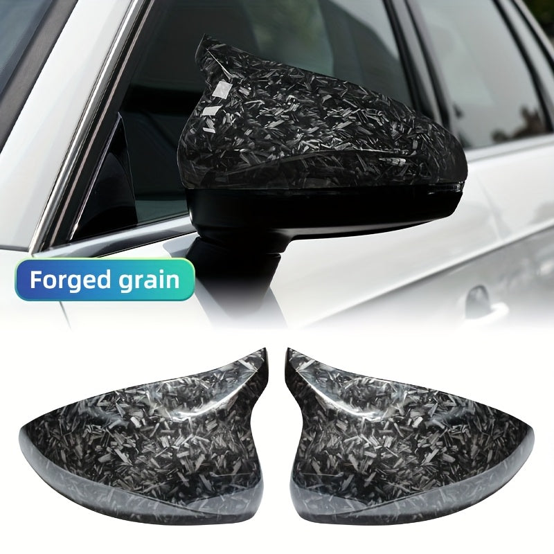 Audi A3 / S3 / RS3 8V (2014–2020) Rearview Mirror Covers – Carbon Fiber Pattern / Gloss Black