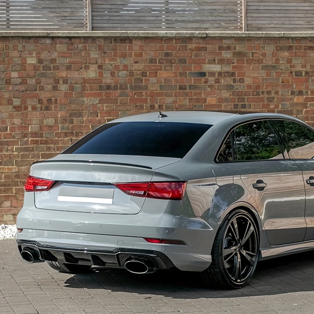 Audi A3 / S3 / RS3 8V Sedan (2014–2020) Gloss Black Rear Trunk Spoiler Wing