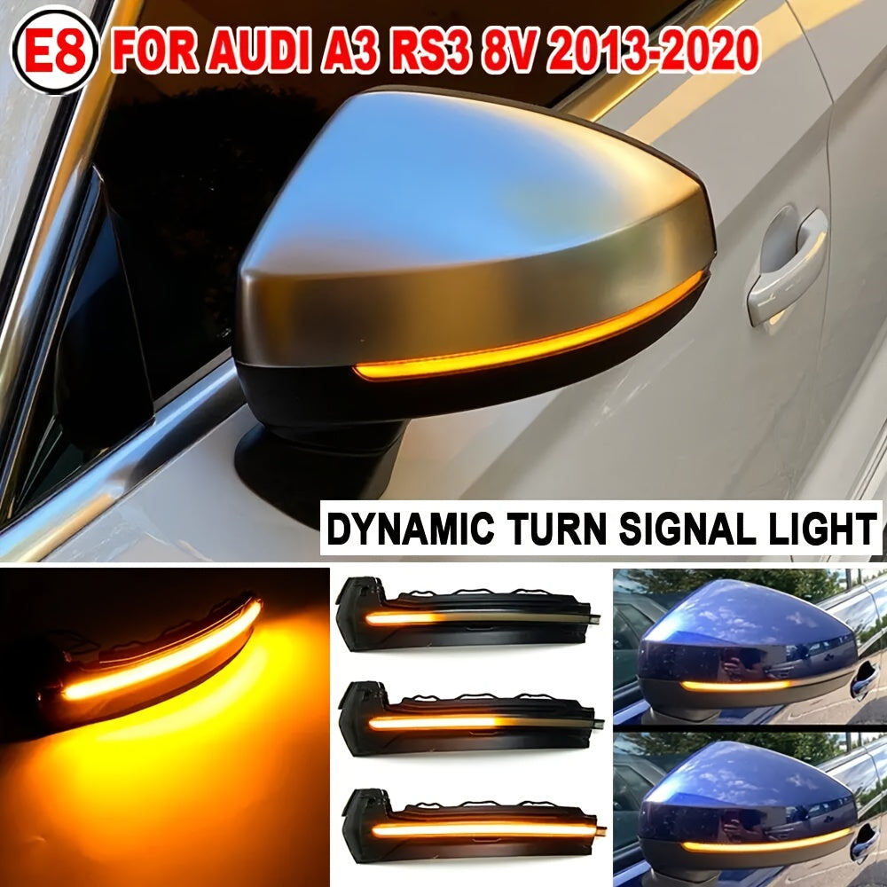 Audi A3 / S3 / RS3 8V (2014–2020) Dynamic LED Sequential Turn Signal Lights – Smoked Lens