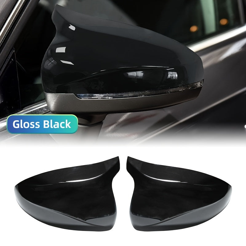 Audi A3 / S3 / RS3 8V (2014–2020) Rearview Mirror Covers – Carbon Fiber Pattern / Gloss Black