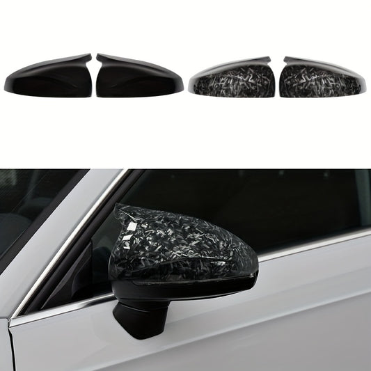 Audi A3 / S3 / RS3 8V (2014–2020) Rearview Mirror Covers – Carbon Fiber Pattern / Gloss Black
