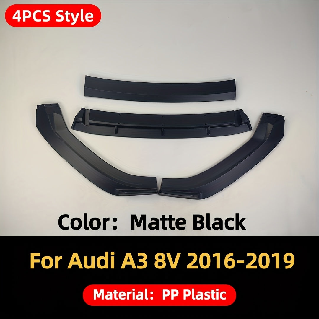 Audi A3 / S3 S-Line 8V (2014–2020) Front Bumper Lip Splitter Body Kit