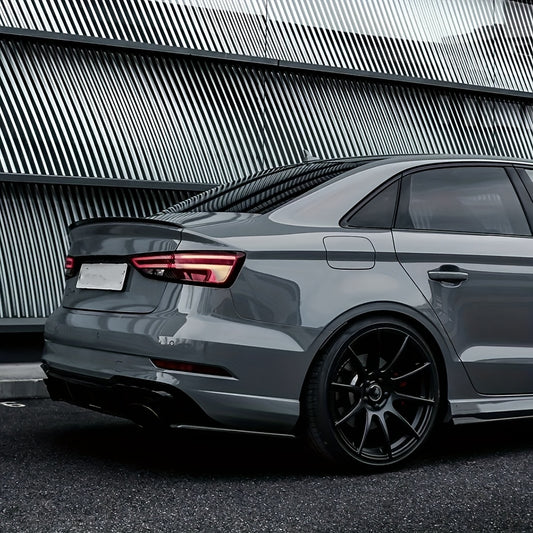 Audi A3 / S3 / RS3 8V Sedan (2014–2020) Gloss Black Rear Trunk Spoiler Wing