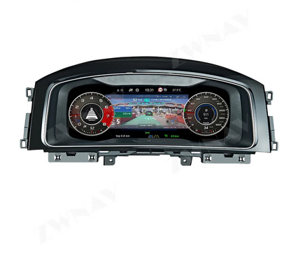 12.5" Linux Digital Cluster Virtual Cockpit for VW Golf 7/7.5 GTI R (2013–2020) – LCD Odometer Speedometer Dashboard Upgrade