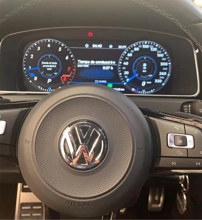 12.5" Linux Digital Cluster Virtual Cockpit for VW Golf 7/7.5 GTI R (2013–2020) – LCD Odometer Speedometer Dashboard Upgrade