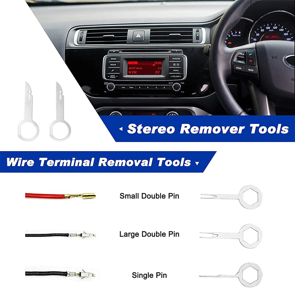 Car Trim Removal Tool Set | Clip, Fastener & Stereo Disassembly Tools