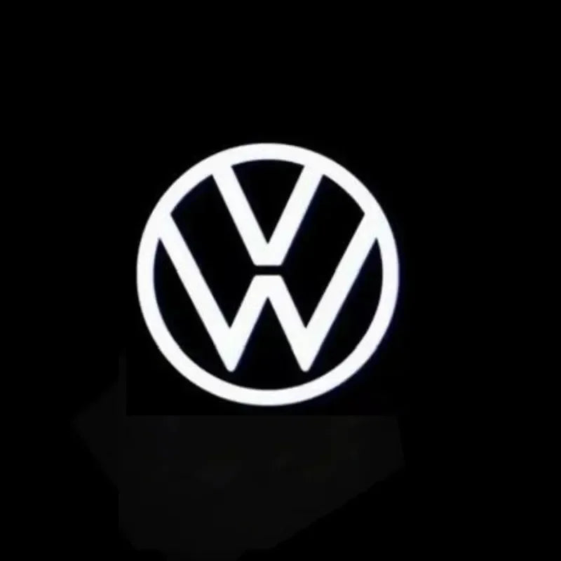 VW LED Door Logo Projector Lights – Fits Golf R / GTI Mk5 Mk6 Mk7, Passat, Tiguan, Touareg, CC
