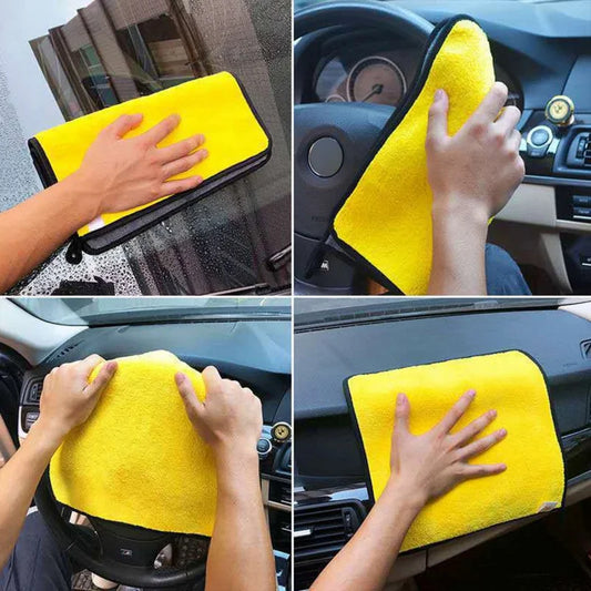 Car Microfiber Towels | Thick Absorbent Cleaning Cloths for Car Wash & Detailing