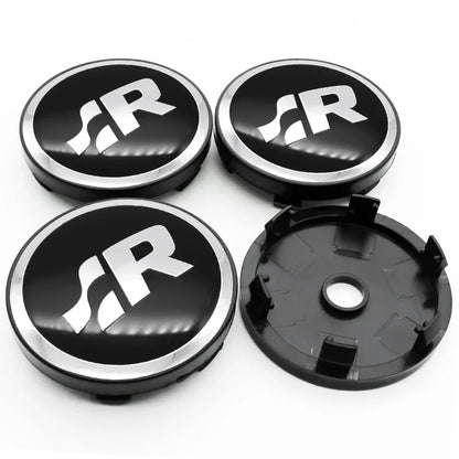 4PCS Car Wheel Center Hub Caps | Fits VW Golf, GTI, R-Line, Passat, Polo, Scirocco (Aftermarket Replacement)