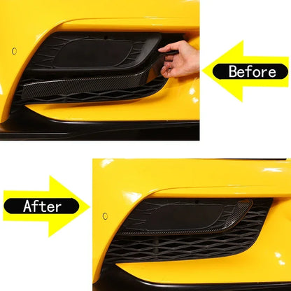 Toyota Supra MK5 A90 (2019–2024) Front Bumper Fog Lamp Cover – ABS Carbon Fiber Style Trim