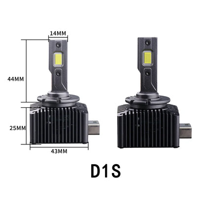 D Series D1S D2S D3S D4S D5S D8S LED Car Headlight Bulbs – 30000LM 6000K Turbo CANBUS, Plug & Play HID Upgrade (Pair)
