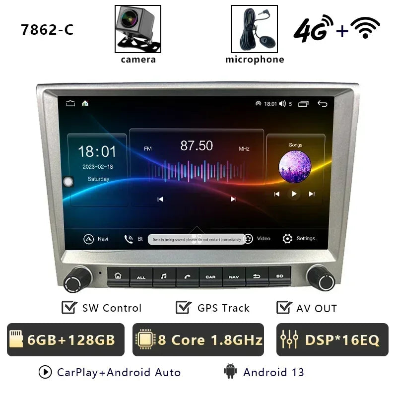 Android Car Radio with CarPlay for Porsche 911/Boxster/Cayman