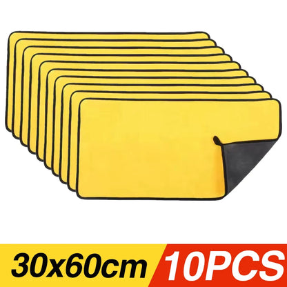 Car Microfiber Towels | Thick Absorbent Cleaning Cloths for Car Wash & Detailing