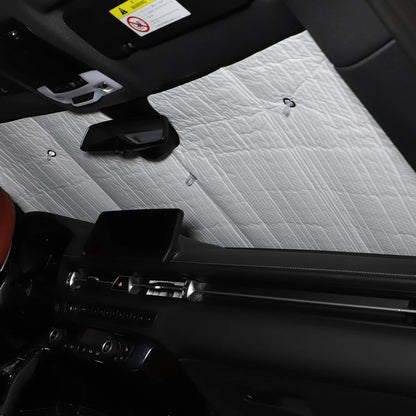 Toyota Supra GR MK5 A90 / A91 (2019–2024) Front Windshield Sunshade – Aluminum Foil UV Protection