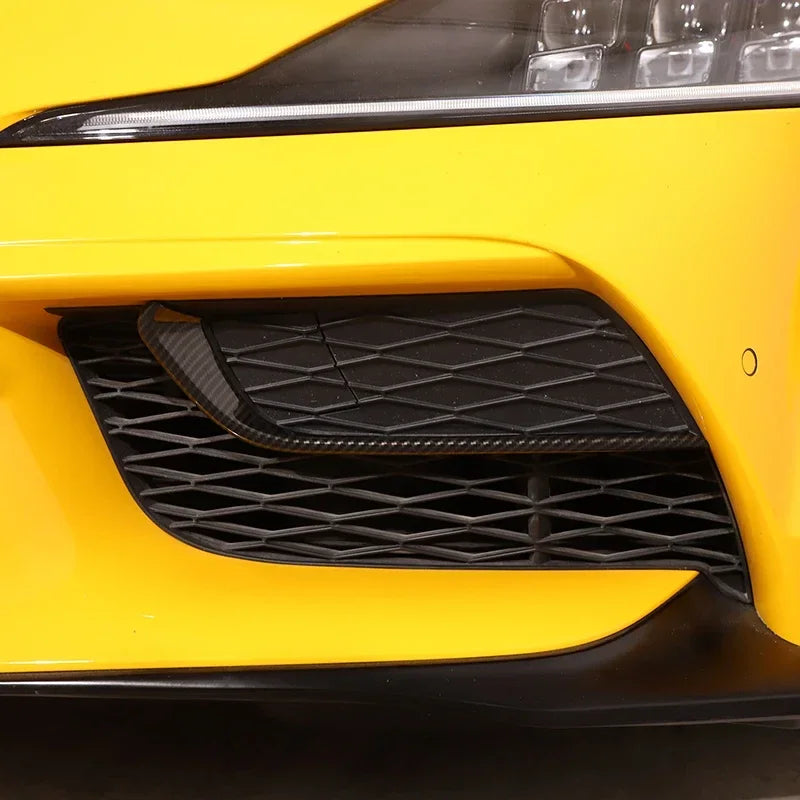 Toyota Supra MK5 A90 (2019–2024) Front Bumper Fog Lamp Cover – ABS Carbon Fiber Style Trim