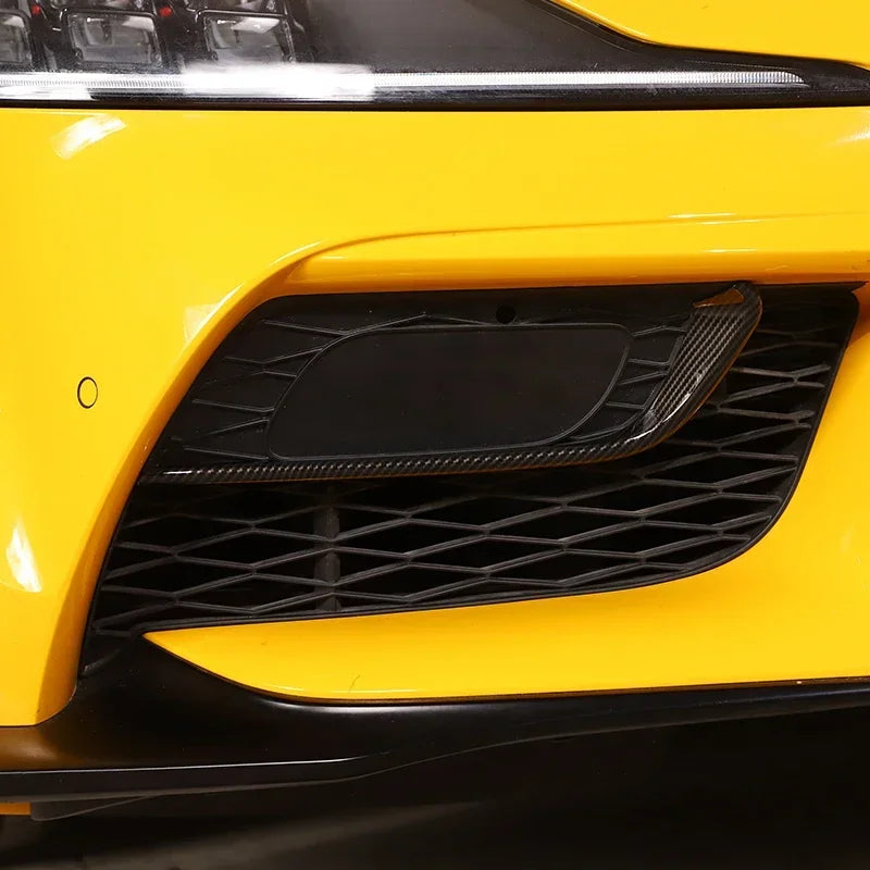 Toyota Supra MK5 A90 (2019–2024) Front Bumper Fog Lamp Cover – ABS Carbon Fiber Style Trim