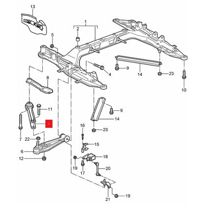 Front Lower Suspension Swing Arm for Porsche 911 Cayman Boxster – OEM 99734104300 / 99734104302 Replacement