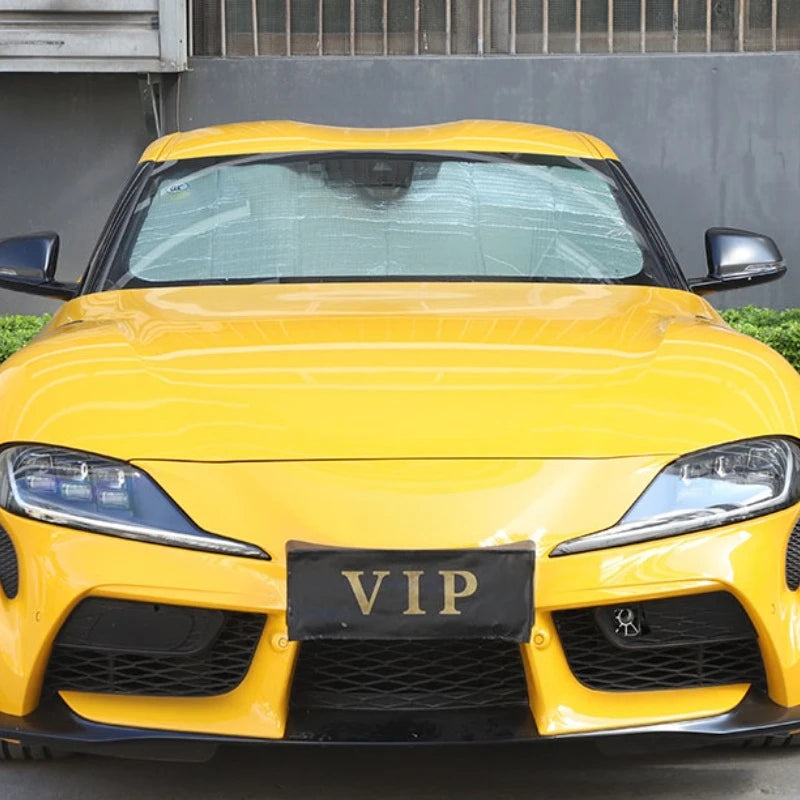 Toyota Supra GR MK5 A90 / A91 (2019–2024) Front Windshield Sunshade – Aluminum Foil UV Protection