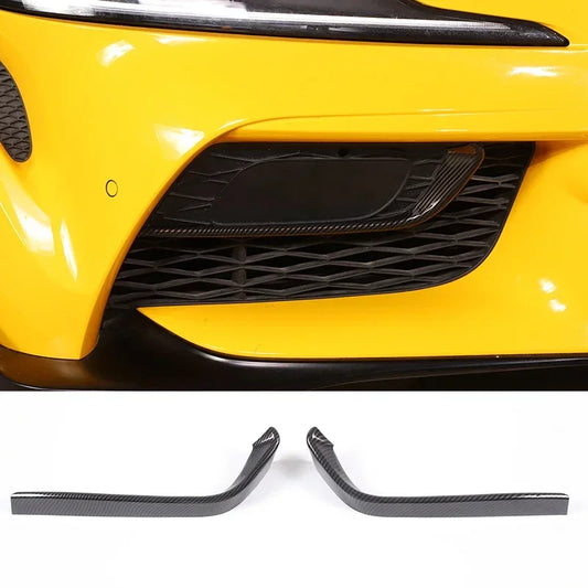 Toyota Supra MK5 A90 (2019–2024) Front Bumper Fog Lamp Cover – ABS Carbon Fiber Style Trim
