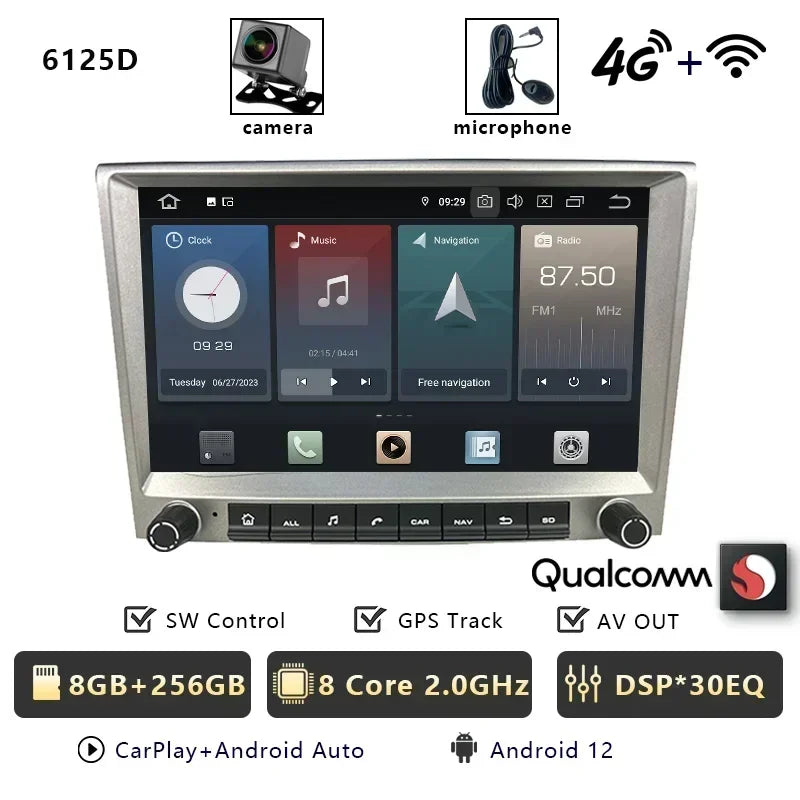 Android Car Radio with CarPlay for Porsche 911/Boxster/Cayman