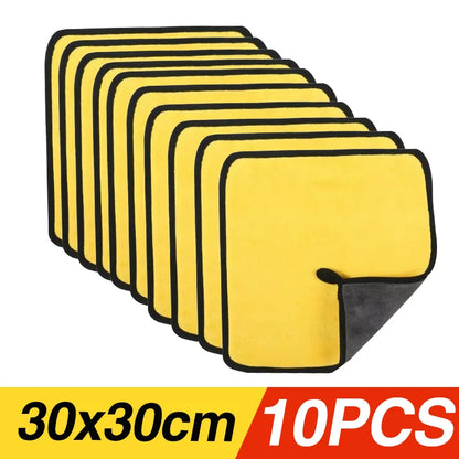 Car Microfiber Towels | Thick Absorbent Cleaning Cloths for Car Wash & Detailing