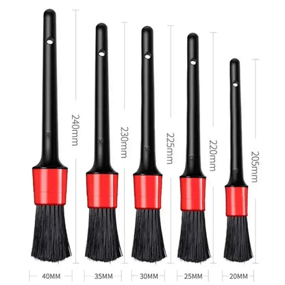 Car Detailing Brush Set | Interior & Wheel Cleaning Brushes for Dashboard, Vents & Rims