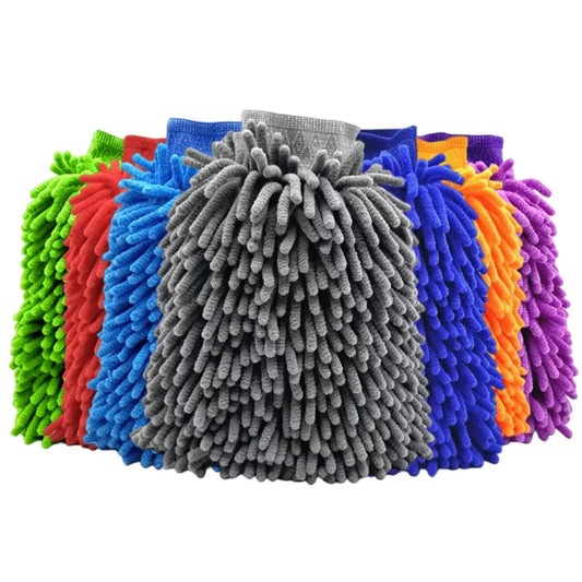 Microfiber Car Wash Mitt – Double-Sided Auto Cleaning Glove, Scratch-Free