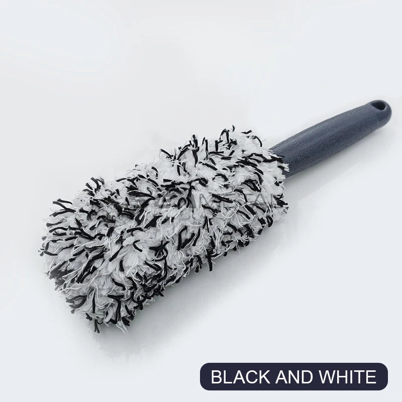 Car Wheel & Rim Cleaning Brush – Plush Microfiber Hub Detailer for Auto Care