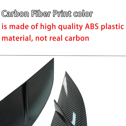 Toyota Supra GR A90 / A91 (2020–2024) Front Bumper Lower Garnish Cover – Gloss Black / Carbon Fiber Look