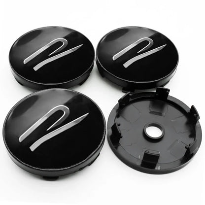 4PCS Car Wheel Center Hub Caps | Fits VW Golf, GTI, R-Line, Passat, Polo, Scirocco (Aftermarket Replacement)