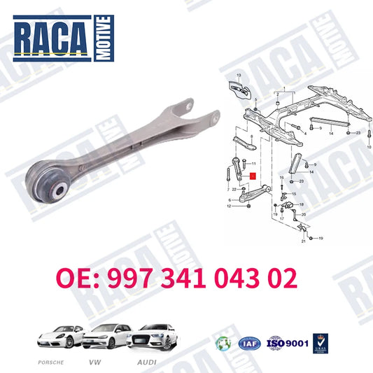 Front Lower Suspension Swing Arm for Porsche 911 Cayman Boxster – OEM 99734104300 / 99734104302 Replacement