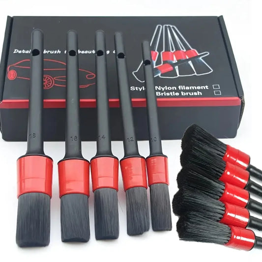 Car Detailing Brush Set | Interior & Wheel Cleaning Brushes for Dashboard, Vents & Rims