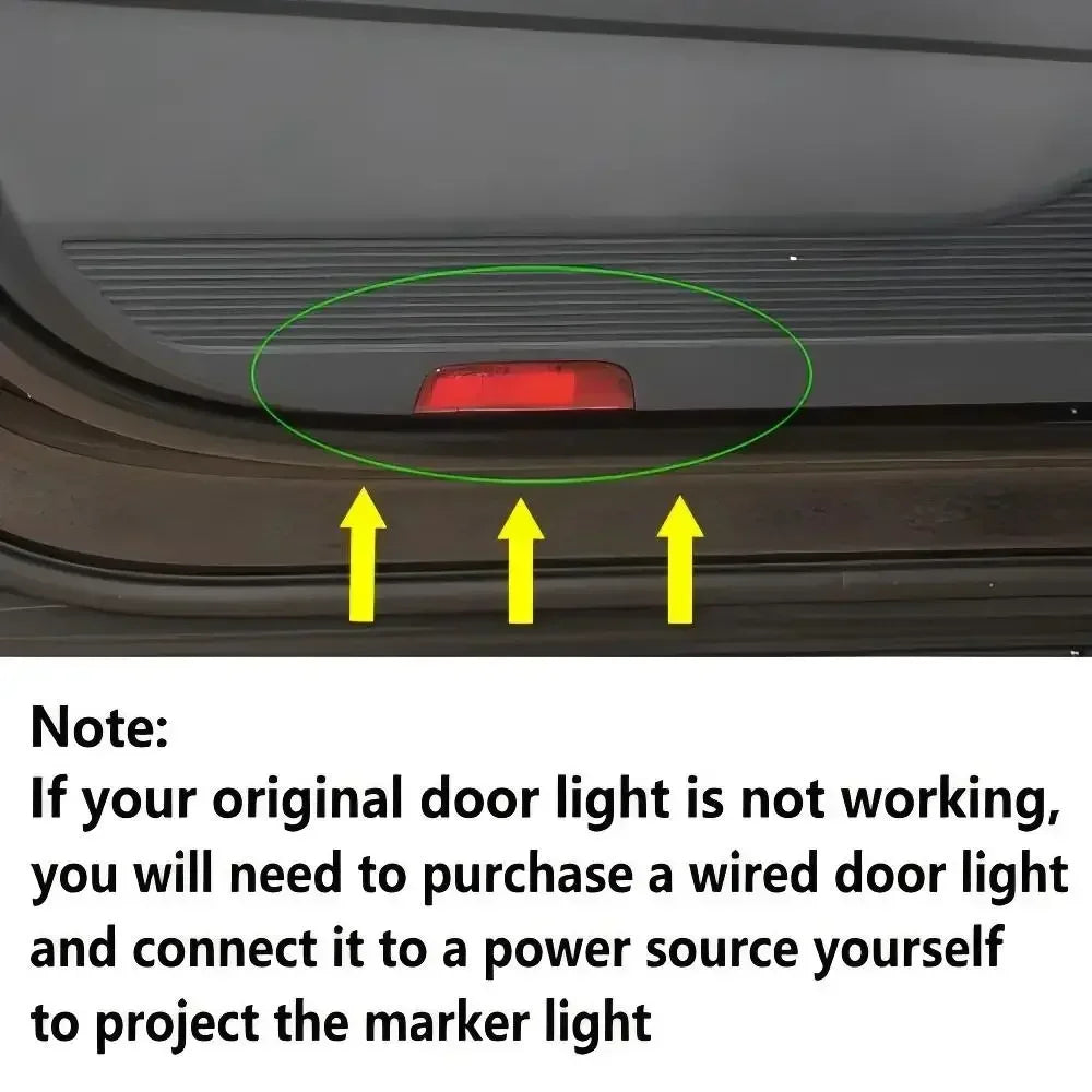 VW LED Door Logo Projector Lights – Fits Golf R / GTI Mk5 Mk6 Mk7, Passat, Tiguan, Touareg, CC