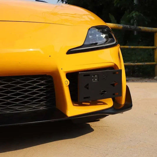 Toyota Supra MK5 A90 (2019–2025) Front License Plate Side Mount – Aluminum Alloy Black