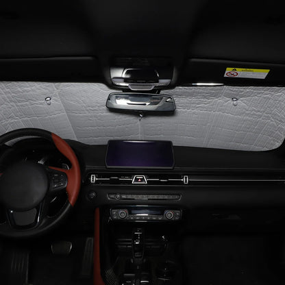 Toyota Supra GR MK5 A90 / A91 (2019–2024) Front Windshield Sunshade – Aluminum Foil UV Protection