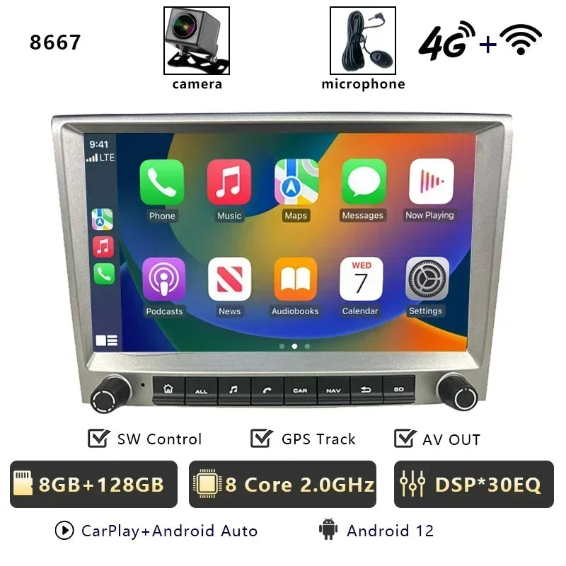 Android Car Radio with CarPlay for Porsche 911/Boxster/Cayman