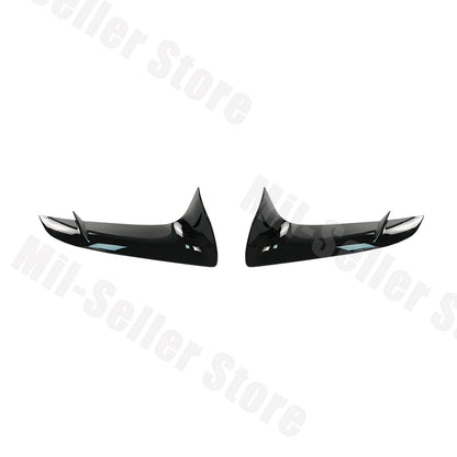 Toyota Supra GR A90 / A91 (2020–2024) Front Bumper Lower Garnish Cover – Gloss Black / Carbon Fiber Look