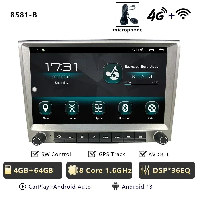 Android Car Radio with CarPlay for Porsche 911/Boxster/Cayman
