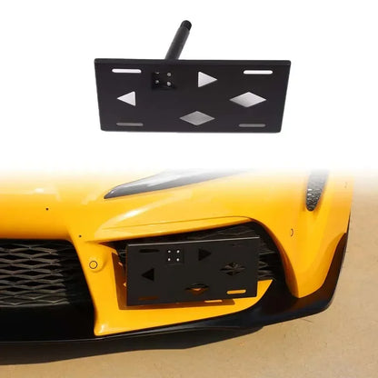 Toyota Supra MK5 A90 (2019–2025) Front License Plate Side Mount – Aluminum Alloy Black