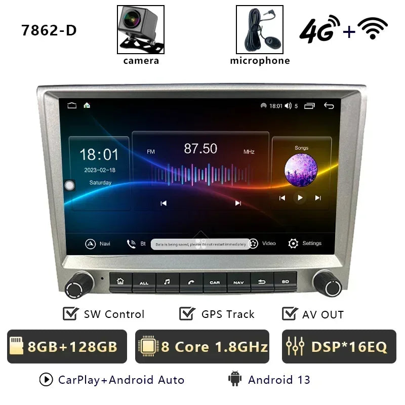 Android Car Radio with CarPlay for Porsche 911/Boxster/Cayman