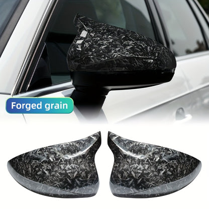 Audi A3 / S3 / RS3 8V (2014–2020) Rearview Mirror Covers – Carbon Fiber Pattern / Gloss Black